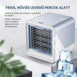 Ventilator Portabil Mini cu Răcire prin Apă, Umidificator și Conexiune USB, Albastru