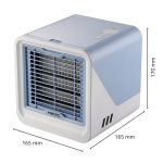 Ventilator Portabil Mini cu Răcire prin Apă, Umidificator și Conexiune USB, Albastru
