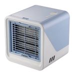 Ventilator Portabil Mini cu Răcire prin Apă, Umidificator și Conexiune USB, Albastru