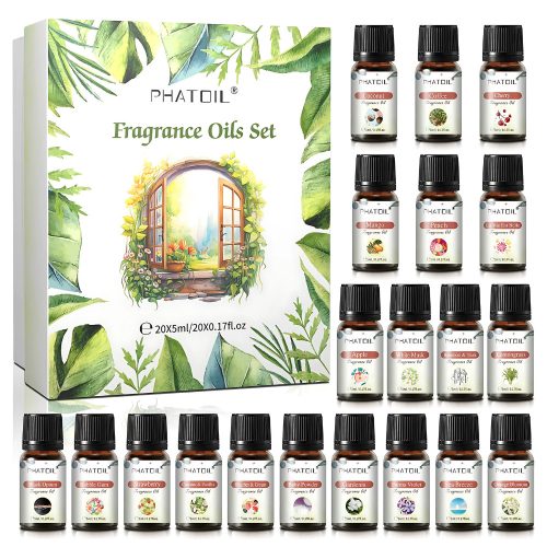 Phatoil Set Premium de Uleiuri Esențiale 20 Bucăți pentru Difuzor