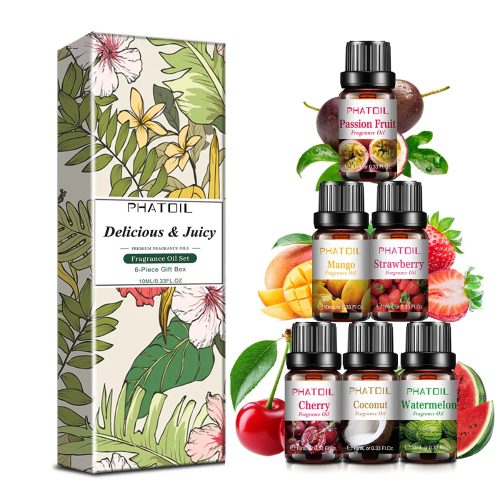 Phatoil Set Premium cu 6 Uleiuri Esențiale cu Arome Fructate