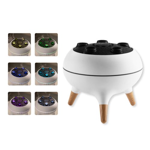 Difuzor de aromaterapie ultrasonic tip meduză cu lumină LED multicoloră și funcție de vaporizare a uleiurilor esențiale