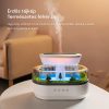 Difuzor de aromaterapie cu ultrasunete, umidificator cu lumină LED și funcție de zgomot alb tip picături de ploaie