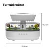 Difuzor de aromaterapie cu ultrasunete, umidificator cu lumină LED și funcție de zgomot alb tip picături de ploaie
