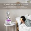 Difuzor de Aromaterapie în Formă de Umbrelă cu Umidificator, Iluminare LED Colorată și Efect de Ploaie, Alb