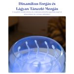 Színváltós Aroma Diffúzor 280 ml Forgó Medúza-hatással, Távirányítóval