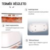 Difuzor de aromaterapie cu efect de flacără, recipient pentru sare și cristale de sare de Himalaya, Alb