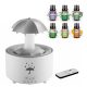 Difuzor de Aromaterapie în Formă de Umbrelă cu Iluminare LED Colorată și Efect de Ploaie și Set de 4 Uleiuri Esențiale Pulaiyi