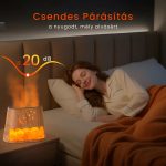 Aromaterapeutický ultrazvukový difuzér s himálajskou solí, 260 ml, světle hnědý