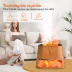 Aromaterápiás Ultrahangos Himalájai Só Diffúzor, 260 ml, Világosbarna Színben Phatoil 6 Részes Illóolaj Szettel - Black Friday