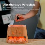 Aromaterápiás Ultrahangos Himalájai Só Diffúzor, 260 ml, Világosbarna Színben Phatoil 6 Részes Illóolaj Szettel - Black Friday