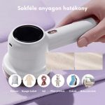 Elektromos Textilborotva Szösztelenítő 6 db cserélhető pengével és USB töltéssel M-2 - Fehér