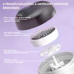 Elektromos Textilborotva Szösztelenítő 6 db cserélhető pengével és USB töltéssel M-2 - Fehér