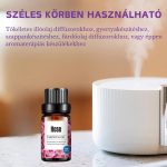 Ružový esenciálny olej s prírodnými zložkami, protiúzkostný a relaxačný účinok, pre difúzory a zvlhčovače – 10 ml