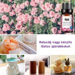 Ružový esenciálny olej s prírodnými zložkami, protiúzkostný a relaxačný účinok, pre difúzory a zvlhčovače – 10 ml