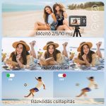 Kompakt Digitális Fényképezőgép Full HD 1080P 44MP Felbontással és 16× Zoommal 32GB Kártyával - Fekete