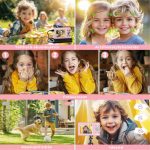 Kompakt Digitális Fényképezőgép Full HD 1080P 44MP Felbontással és 16× Zoommal 32GB Kártyával - Rózsaszín