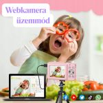 Kompakt Digitális Fényképezőgép Full HD 1080P 44MP Felbontással és 16× Zoommal 32GB Kártyával - Rózsaszín