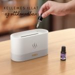 Afire Láng hatású aromaterápiás párásító, 180 ml - Fehér