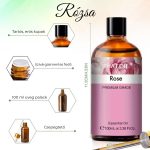 Phatoil Prémiový esenciální olej – Dárek s dřevěným osvěžovačem vzduchu 100 ml – Růže