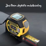 3 az 1-ben digitális mérőszalag LCD kijelzővel -  5M szalag + 40M lézer 