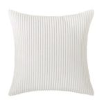 Elegáns kordbársony díszpárna huzat 45X45 cm - Krémfehér