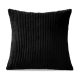 Elegáns kordbársony díszpárna huzat 45X45 cm - Fekete