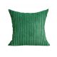 Elegáns kordbársony díszpárna huzat 45X45 cm - Zöld