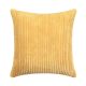 Elegáns kordbársony díszpárna huzat 45X45 cm - Sárga