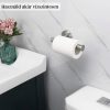 Fali toalettpapír tartó, 2 db akasztó kampóval - Ezüst