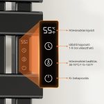 Calorifer inteligent cu brațe pătrate, R530 - Negru