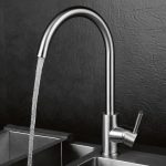 Baterie de chiuvetă Zegor cu monocomandă, din oțel inoxidabil - SAP4-A090