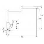 Baterie lavoar monocomandă Zegor Chrome cu cioc extractibil - SAP4-C090