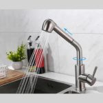 Baterie lavoar monocomandă Zegor Chrome cu cioc extractibil - SAP4-E090