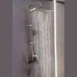 Sistem de duș multifuncțional Zegor Grafi cu panou cu buton tip pian, baterie cu cartuș ceramic, funcție de efect de ploaie - KEM16-A001MG