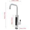 Robinet electric pentru încălzitor de apă cu tub de încălzire din oțel inoxidabil, control tactil al temperaturii, țeavă de ieșire rigidă