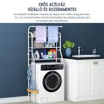 Etajeră de depozitare cu 3 nivele, reglabilă, pentru montare deasupra mașinii de spălat