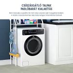 Etajeră de depozitare cu 3 nivele, reglabilă, pentru montare deasupra mașinii de spălat