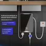 Încălzitor Electric de Apă Montabil pe Perete, Compact, Rezistent la Stropire pentru Bucătărie și Duș, 5500W