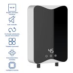 Încălzitor Electric de Apă Montabil pe Perete, Compact, Rezistent la Stropire pentru Bucătărie și Duș, 5500W