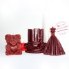 Set lumânări decorative de Crăciun - 4 buc.