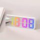 Színes LED Digitális Asztali Ébresztőóra Szundi Funkcióval, Dátum és Hőmérséklet Kijelzéssel – Fehér