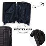 Cestovný kufor LEONARDO DA VINCI, veľkosť S, s odnímateľnými kolieskami 40 × 33 × 20 cm – Čierny