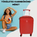 LEONARDO DA VINCI Kabínový kufor, veľkosť XS, s odnímateľnými kolieskami – červený