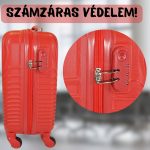 LEONARDO DA VINCI Kabínový kufor, veľkosť XS, s odnímateľnými kolieskami – červený