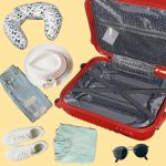 LEONARDO DA VINCI Kabínový kufor, veľkosť XS, s odnímateľnými kolieskami – červený