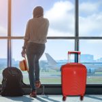 LEONARDO DA VINCI Kabínový kufor, veľkosť XS, s odnímateľnými kolieskami – červený