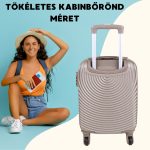 LEONARDO DA VINCI Kabínový kufor, veľkosť XS, s odnímateľnými kolieskami – zlatý