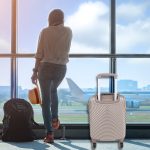 LEONARDO DA VINCI Kabínový kufor, veľkosť XS, s odnímateľnými kolieskami – zlatý