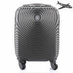 LEONARDO DA VINCI Kabínový kufor, veľkosť XS, s odnímateľnými kolieskami – grafitový